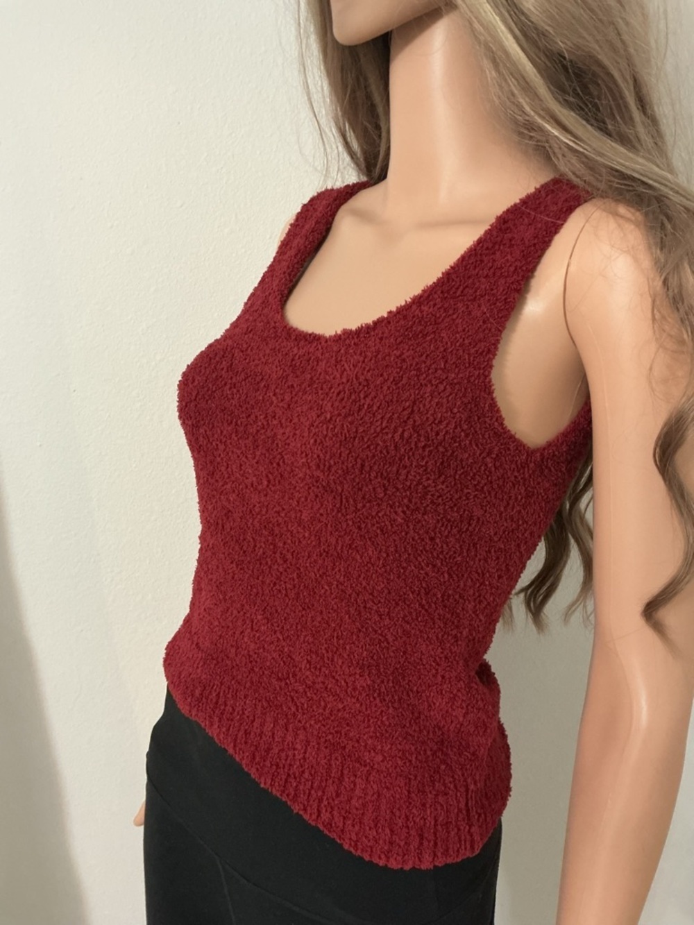 Aerie Marshmallow Cropped Tank Top - Picture 5 of 12